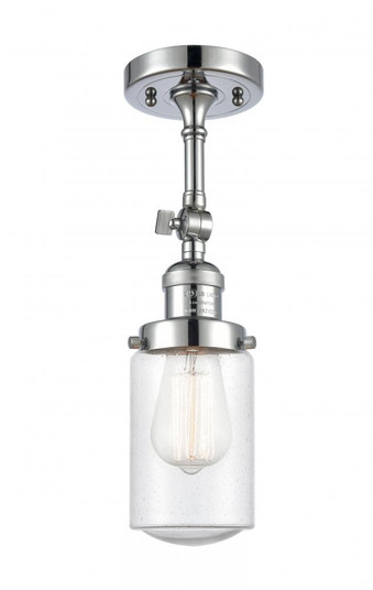 Dover - 1 Light - 5 inch - Polished Chrome - Adjustable Semi-Flush Mount (3442|201F-PC-G314-LED)