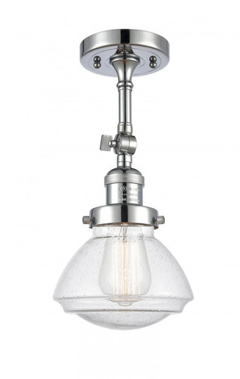 Olean - 1 Light - 7 inch - Polished Chrome - Adjustable Semi-Flush Mount (3442|201F-PC-G324)