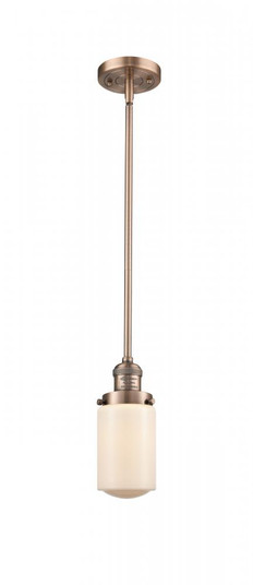 Dover - 1 Light - 5 inch - Antique Copper - Stem Hung - Mini Pendant (3442|201S-AC-G311)