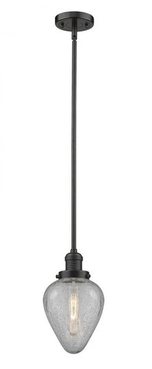 Geneseo - 1 Light - 7 inch - Oil Rubbed Bronze - Stem Hung - Mini Pendant (3442|201S-OB-G165-LED)