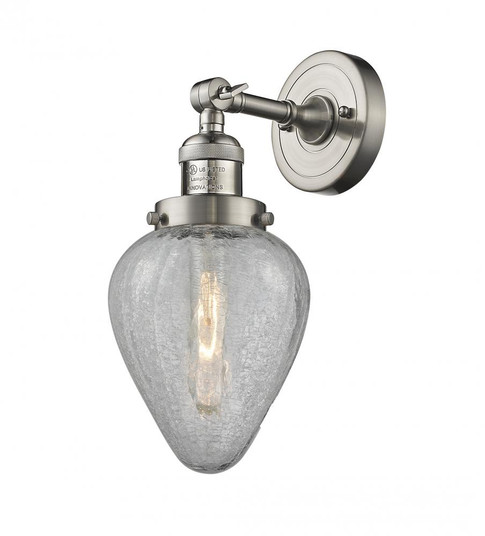 Geneseo - 1 Light - 7 inch - Brushed Satin Nickel - Adjustable Sconce (3442|203-SN-G165-LED)