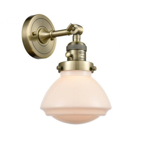 Olean - 1 Light - 7 inch - Antique Brass - Adjustable Sconce (3442|203SW-AB-G321)