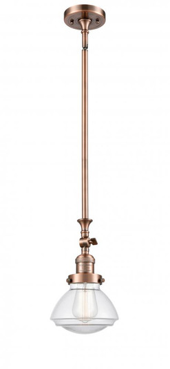 Olean - 1 Light - 7 inch - Antique Copper - Stem Hung - Adjustable Mini Pendant (3442|206-AC-G322)