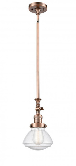 Olean - 1 Light - 7 inch - Antique Copper - Stem Hung - Adjustable Mini Pendant (3442|206-AC-G324)