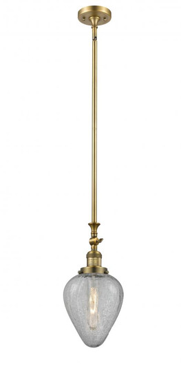 Geneseo - 1 Light - 7 inch - Brushed Brass - Stem Hung - Mini Pendant (3442|206-BB-G165-LED)