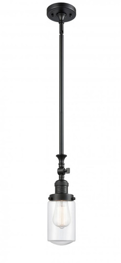 Dover - 1 Light - 5 inch - Matte Black - Stem Hung - Adjustable Mini Pendant (3442|206-BK-G312-LED)