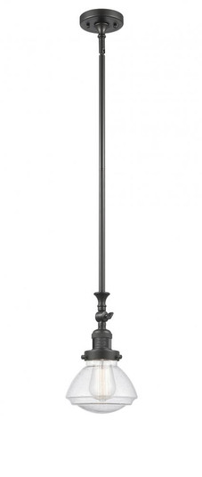 Olean - 1 Light - 7 inch - Oil Rubbed Bronze - Stem Hung - Adjustable Mini Pendant (3442|206-OB-G324)