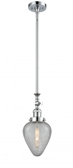Geneseo - 1 Light - 7 inch - Polished Chrome - Stem Hung - Adjustable Mini Pendant (3442|206-PC-G165-LED)