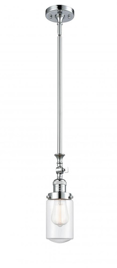 Dover - 1 Light - 5 inch - Polished Chrome - Stem Hung - Adjustable Mini Pendant (3442|206-PC-G312-LED)