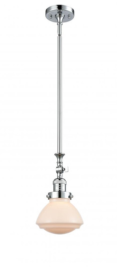 Olean - 1 Light - 7 inch - Polished Chrome - Stem Hung - Adjustable Mini Pendant (3442|206-PC-G321-LED)