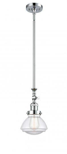 Olean - 1 Light - 7 inch - Polished Chrome - Stem Hung - Adjustable Mini Pendant (3442|206-PC-G322-LED)