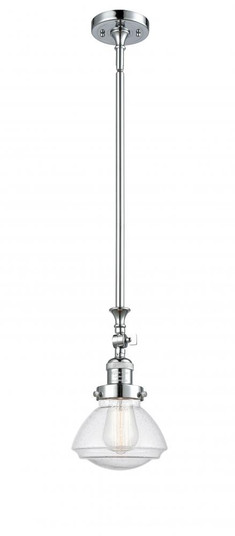 Olean - 1 Light - 7 inch - Polished Chrome - Stem Hung - Adjustable Mini Pendant (3442|206-PC-G324)