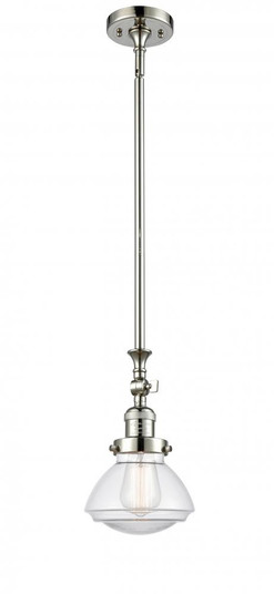 Olean - 1 Light - 7 inch - Polished Nickel - Stem Hung - Adjustable Mini Pendant (3442|206-PN-G322-LED)