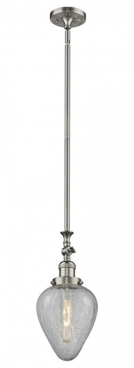 Geneseo - 1 Light - 7 inch - Brushed Satin Nickel - Stem Hung - Adjustable Mini Pendant (3442|206-SN-G165-LED)