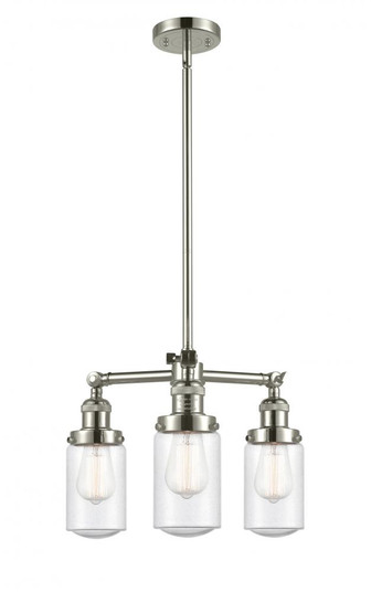Dover - 3 Light - 17 inch - Polished Nickel - Stem Hung - Chandelier (3442|207-PN-G314-LED)