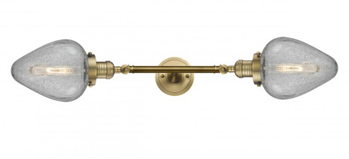 Geneseo - 2 Light - 7 inch - Brushed Brass - Adjustable Bath Vanity Light (3442|208L-BB-G165-LED)