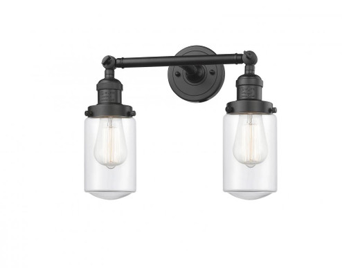 Dover - 2 Light - 14 inch - Oil Rubbed Bronze - Adjustable Bath Vanity Light (3442|208-OB-G312-LED)