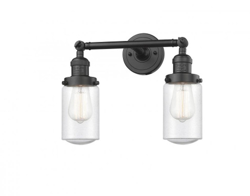 Dover - 2 Light - 14 inch - Oil Rubbed Bronze - Adjustable Bath Vanity Light (3442|208-OB-G314-LED)