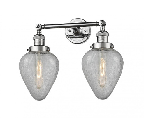 Geneseo - 2 Light - 17 inch - Polished Chrome - Adjustable Bath Vanity Light (3442|208-PC-G165-LED)