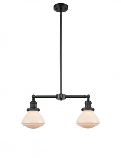 Olean - 2 Light - 22 inch - Matte Black - Stem Hung - Adjustable Island Light (3442|209-BK-G321)