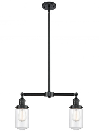 Dover - 2 Light - 21 inch - Oil Rubbed Bronze - Stem Hung - Adjustable Island Light (3442|209-OB-G312-LED)