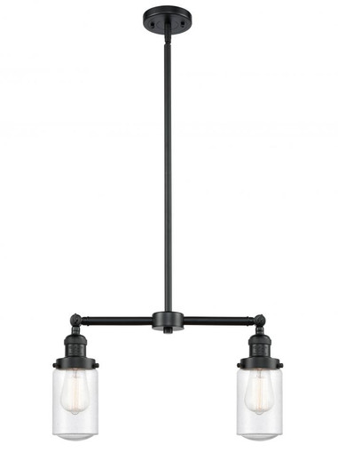 Dover - 2 Light - 21 inch - Oil Rubbed Bronze - Stem Hung - Adjustable Island Light (3442|209-OB-G314-LED)