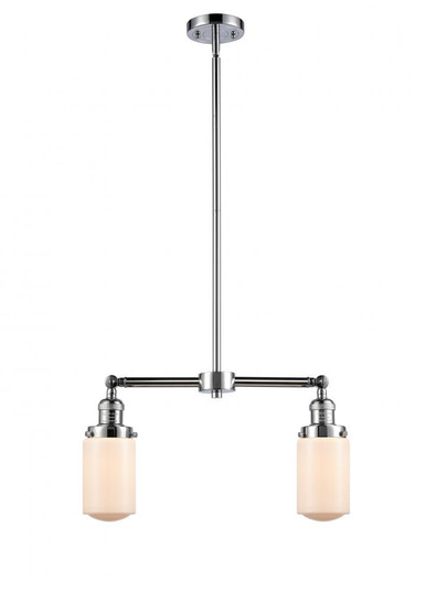 Dover - 2 Light - 21 inch - Polished Chrome - Stem Hung - Adjustable Island Light (3442|209-PC-G311)