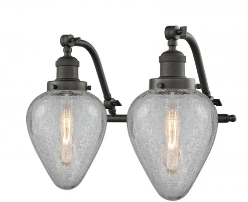 Geneseo - 2 Light - 18 inch - Oil Rubbed Bronze - Adjustable Bath Vanity Light (3442|515-2W-OB-G165-LED)