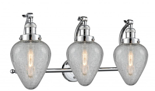 Geneseo - 3 Light - 28 inch - Polished Chrome - Adjustable Bath Vanity Light (3442|515-3W-PC-G165-LED)