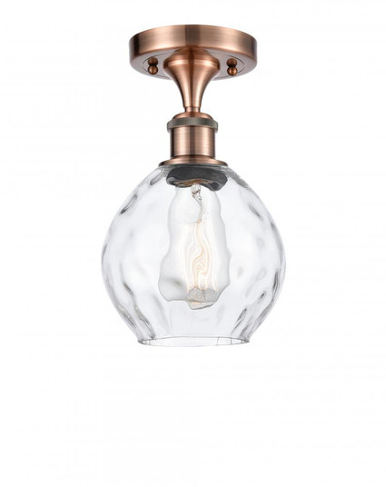 Waverly - 1 Light - 6 inch - Antique Copper - Semi-Flush Mount (3442|516-1C-AC-G362-LED)