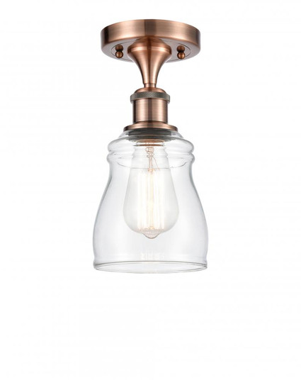 Ellery - 1 Light - 5 inch - Antique Copper - Semi-Flush Mount (3442|516-1C-AC-G392)