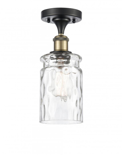 Candor - 1 Light - 5 inch - Black Antique Brass - Semi-Flush Mount (3442|516-1C-BAB-G352)