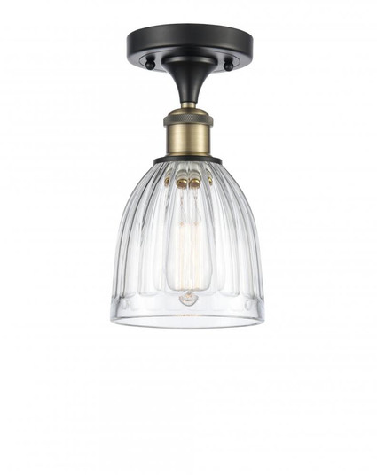 Brookfield - 1 Light - 6 inch - Black Antique Brass - Semi-Flush Mount (3442|516-1C-BAB-G442-LED)