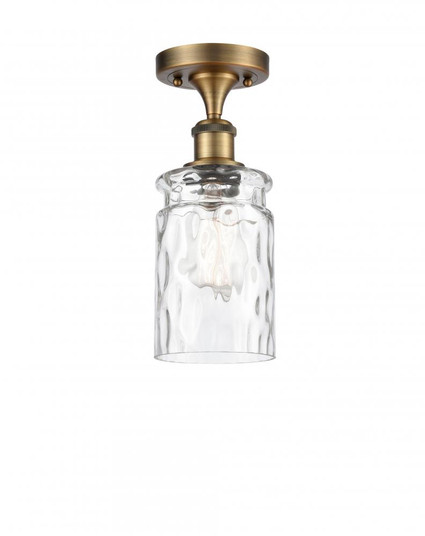 Candor - 1 Light - 5 inch - Brushed Brass - Semi-Flush Mount (3442|516-1C-BB-G352)