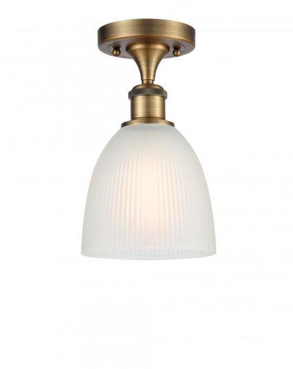 Castile - 1 Light - 6 inch - Brushed Brass - Semi-Flush Mount (3442|516-1C-BB-G381-LED)