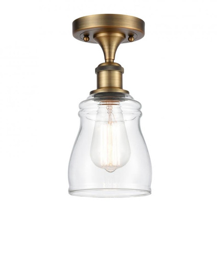 Ellery - 1 Light - 5 inch - Brushed Brass - Semi-Flush Mount (3442|516-1C-BB-G392)