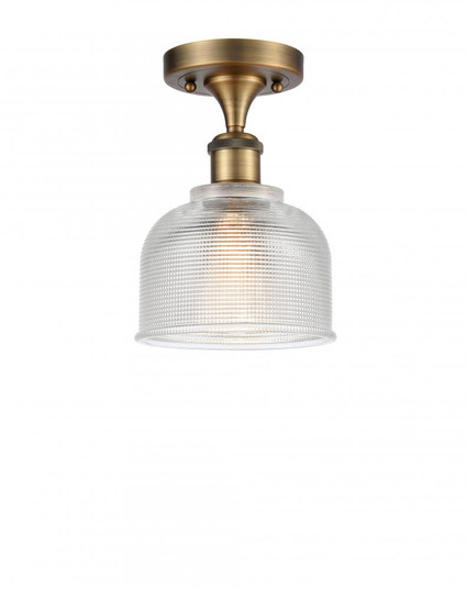 Dayton - 1 Light - 6 inch - Brushed Brass - Semi-Flush Mount (3442|516-1C-BB-G412-LED)
