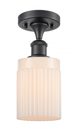 Hadley - 1 Light - 5 inch - Matte Black - Semi-Flush Mount (3442|516-1C-BK-G341)