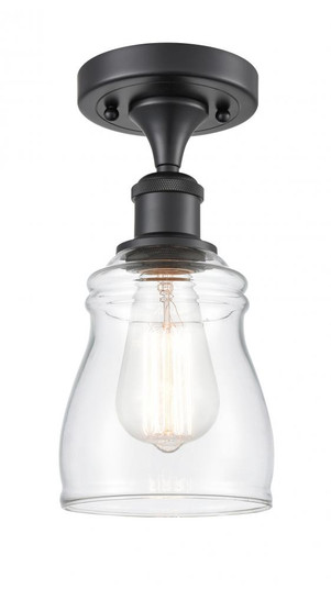 Ellery - 1 Light - 5 inch - Matte Black - Semi-Flush Mount (3442|516-1C-BK-G392-LED)