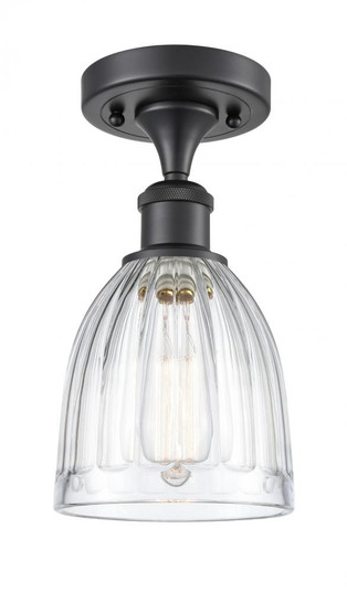 Brookfield - 1 Light - 6 inch - Matte Black - Semi-Flush Mount (3442|516-1C-BK-G442-LED)