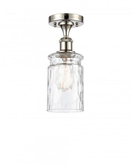 Candor - 1 Light - 5 inch - Polished Nickel - Semi-Flush Mount (3442|516-1C-PN-G352)