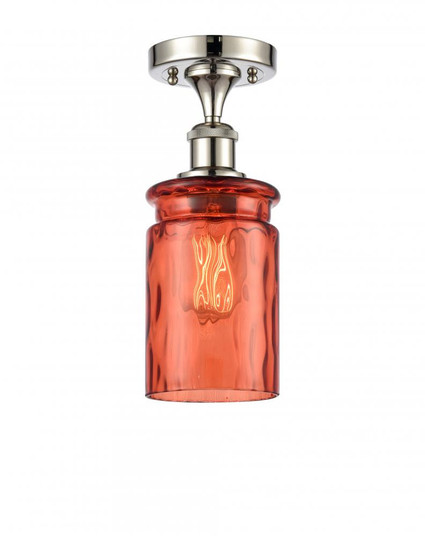 Candor 1 Light Semi-Flush Mount (3442|516-1C-PN-G352-COR-LED)