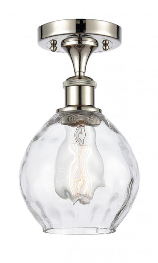 Waverly - 1 Light - 6 inch - Polished Nickel - Semi-Flush Mount (3442|516-1C-PN-G362-LED)