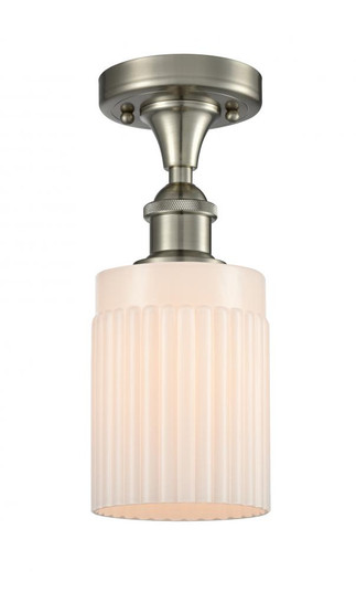 Hadley - 1 Light - 5 inch - Brushed Satin Nickel - Semi-Flush Mount (3442|516-1C-SN-G341-LED)