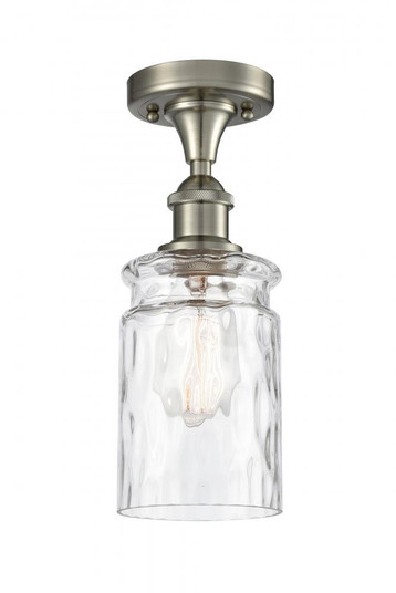 Candor - 1 Light - 5 inch - Brushed Satin Nickel - Semi-Flush Mount (3442|516-1C-SN-G352-LED)