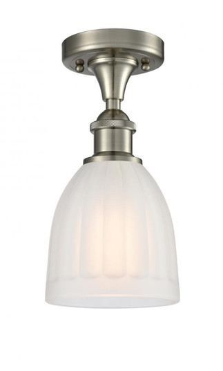 Brookfield - 1 Light - 6 inch - Brushed Satin Nickel - Semi-Flush Mount (3442|516-1C-SN-G441)