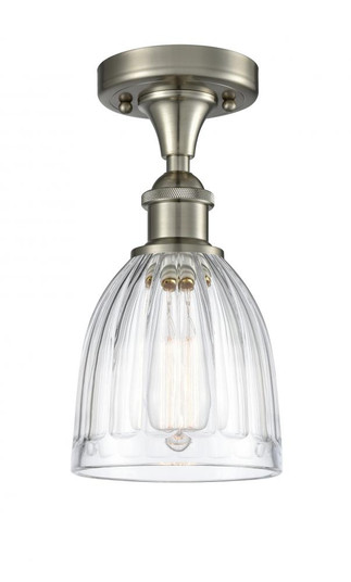 Brookfield - 1 Light - 6 inch - Brushed Satin Nickel - Semi-Flush Mount (3442|516-1C-SN-G442-LED)