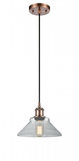 Orwell - 1 Light - 8 inch - Antique Copper - Cord hung - Mini Pendant (3442|516-1P-AC-G132)