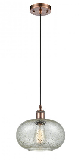 Gorham - 1 Light - 10 inch - Antique Copper - Cord hung - Mini Pendant (3442|516-1P-AC-G249-LED)