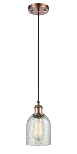 Caledonia - 1 Light - 5 inch - Antique Copper - Cord hung - Mini Pendant (3442|516-1P-AC-G259)